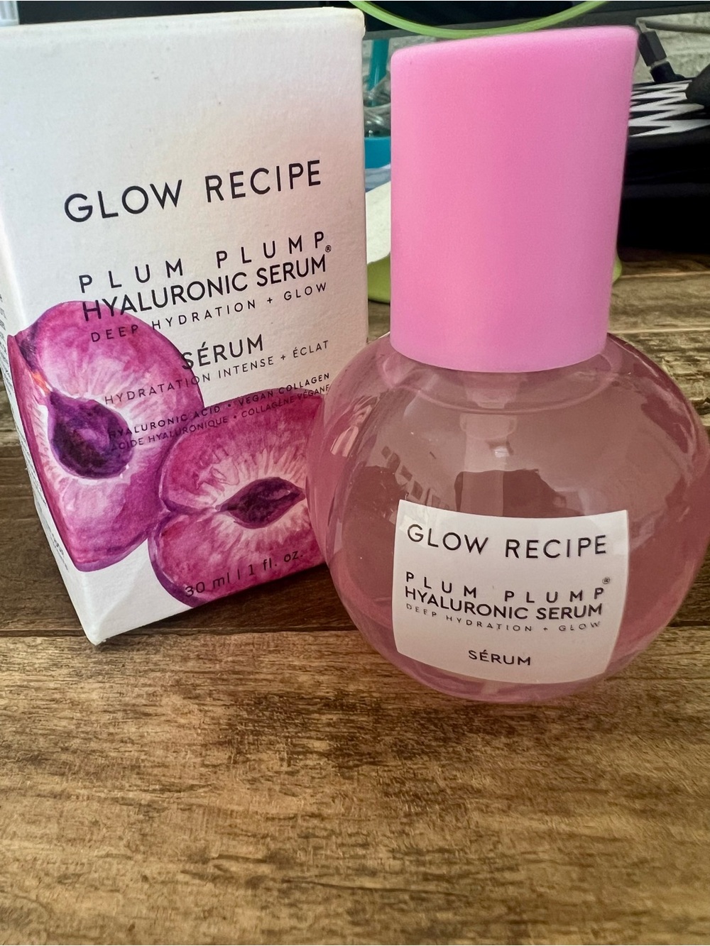 Glow Recipe Pink Plum Plump Hyaluronic Serum Bottle